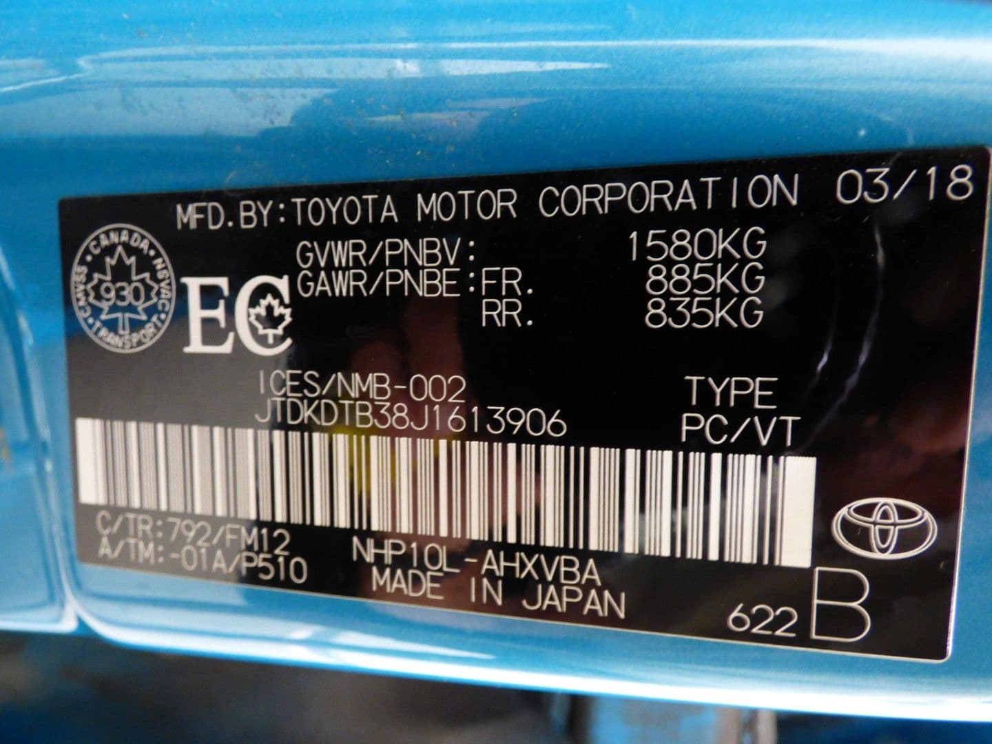 Toyota Prius c 2018 - Image 37